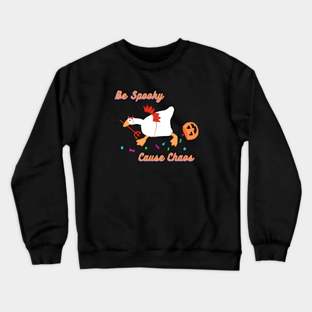 Spooky Goose Crewneck Sweatshirt by LavenderLilypad